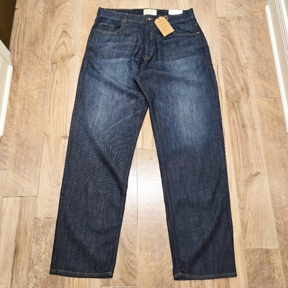 Nwt Willis & Walker Sz 42* Big & Tall Relaxed Fit Dark Wash Jeans USA Made 43x39 - Picture 1 of 15
